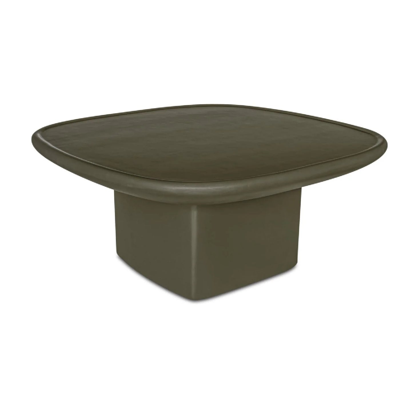 Luxury Oval Concrete Coffee Table Modern Italian Style for Villa