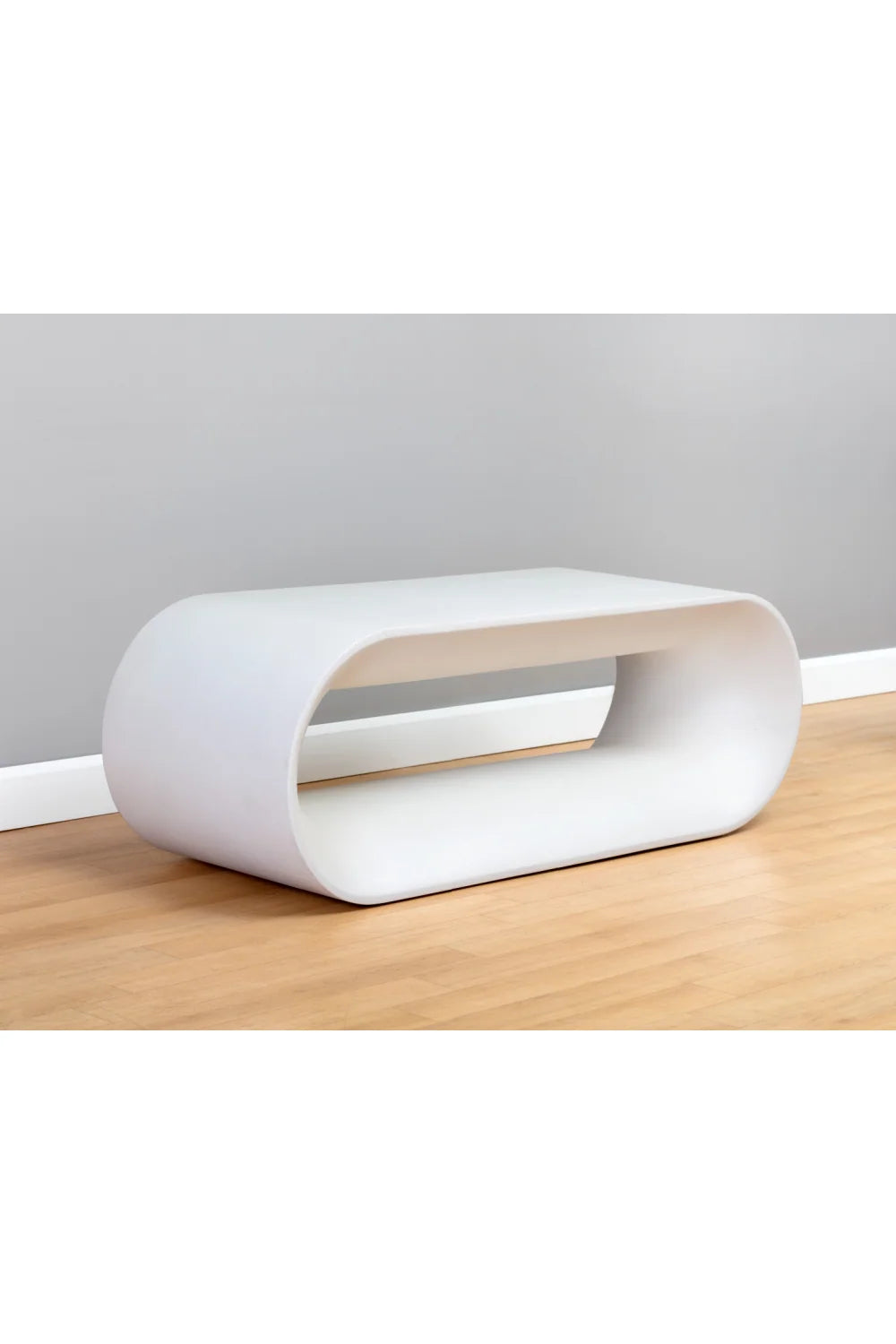 Luxury Oval Concrete Coffee Table Modern Italian Style for Villa