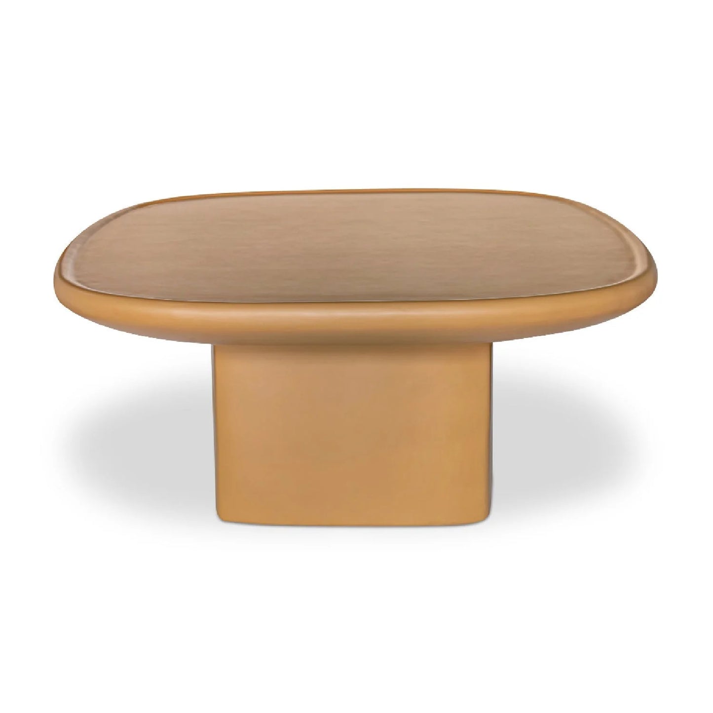 Luxury Oval Concrete Coffee Table Modern Italian Style for Villa