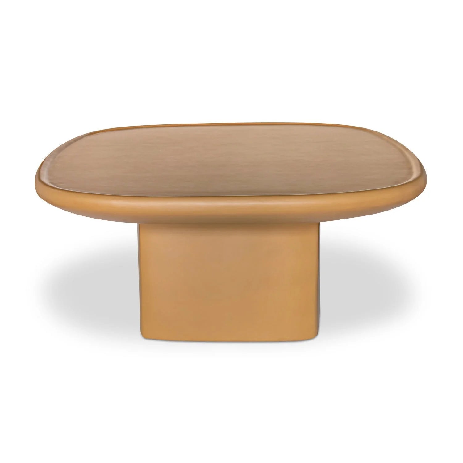 Luxury Oval Concrete Coffee Table Modern Italian Style for Villa