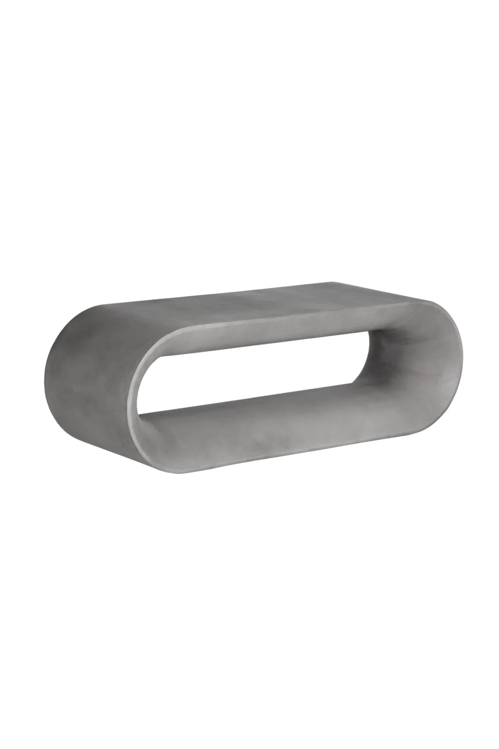 Luxury Oval Concrete Coffee Table Modern Italian Style for Villa