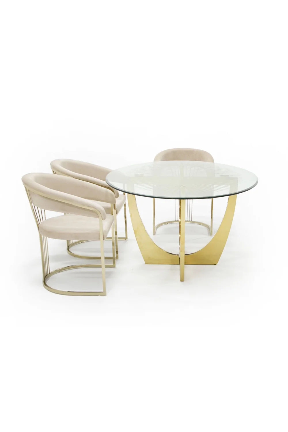 Luxury Oval Gold Leaf Dining Table Modern Italian Style for Villa