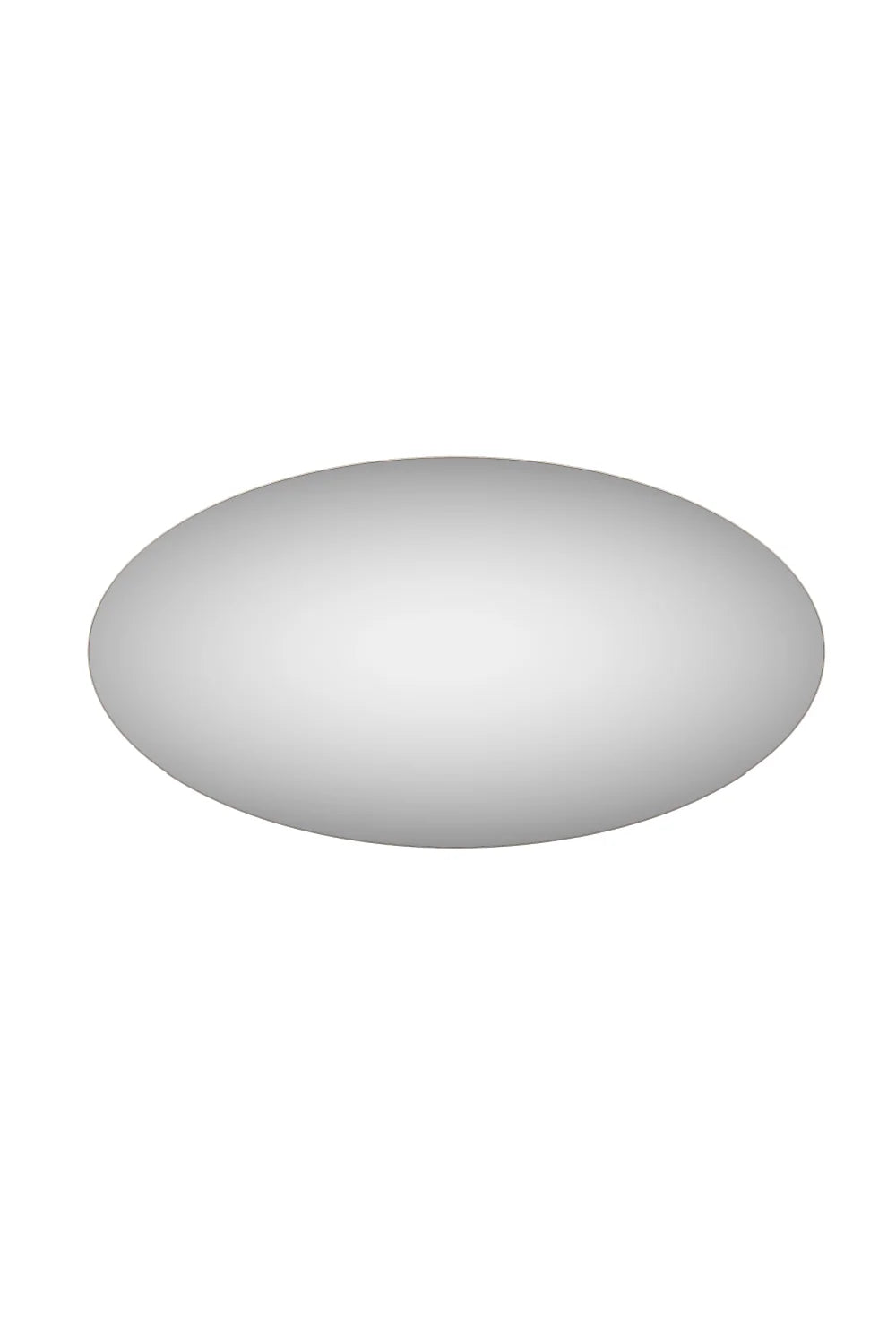 Luxury Oval Mirrored Dining Table Modern Italian Style for Villa