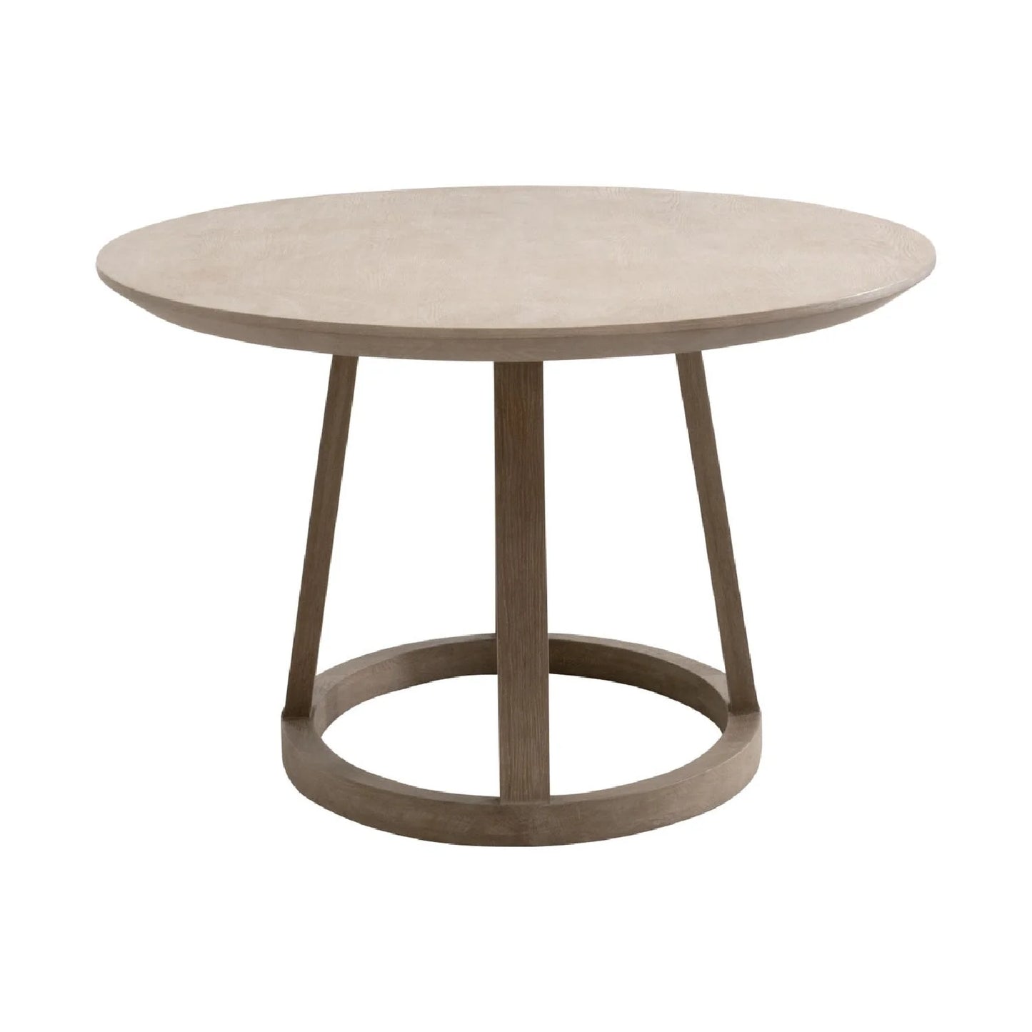 Luxury Oval Smoke Gray Oak Dining Table Modern Italian Style for Villa