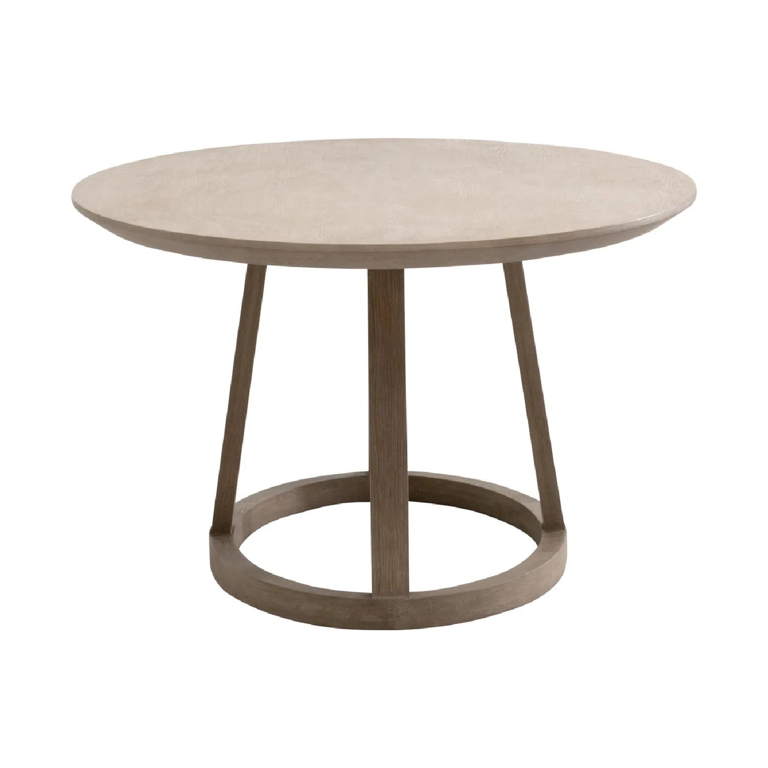 Luxury Oval Smoke Gray Oak Dining Table Modern Italian Style for Villa