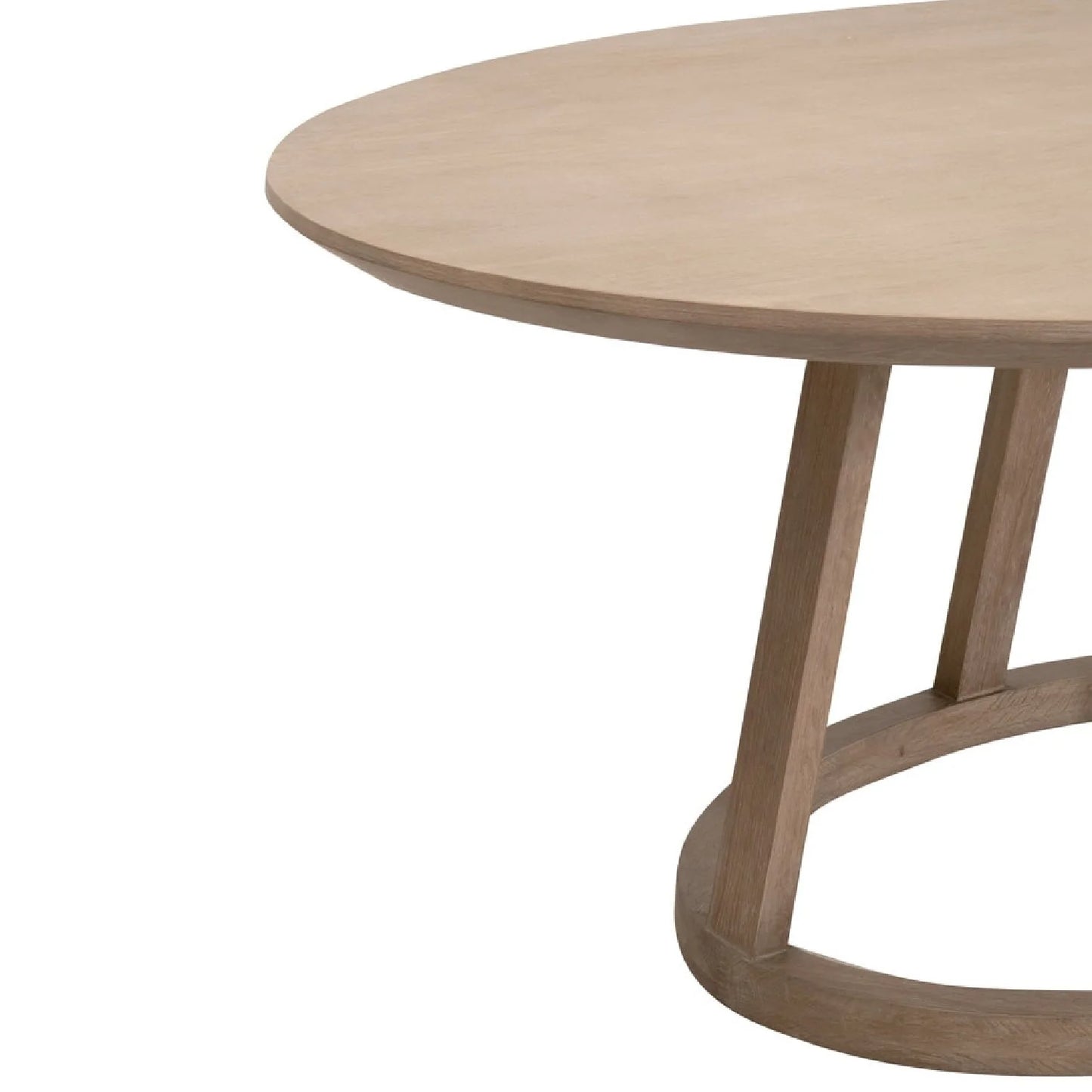 Luxury Oval Smoke Gray Oak Dining Table Modern Italian Style for Villa