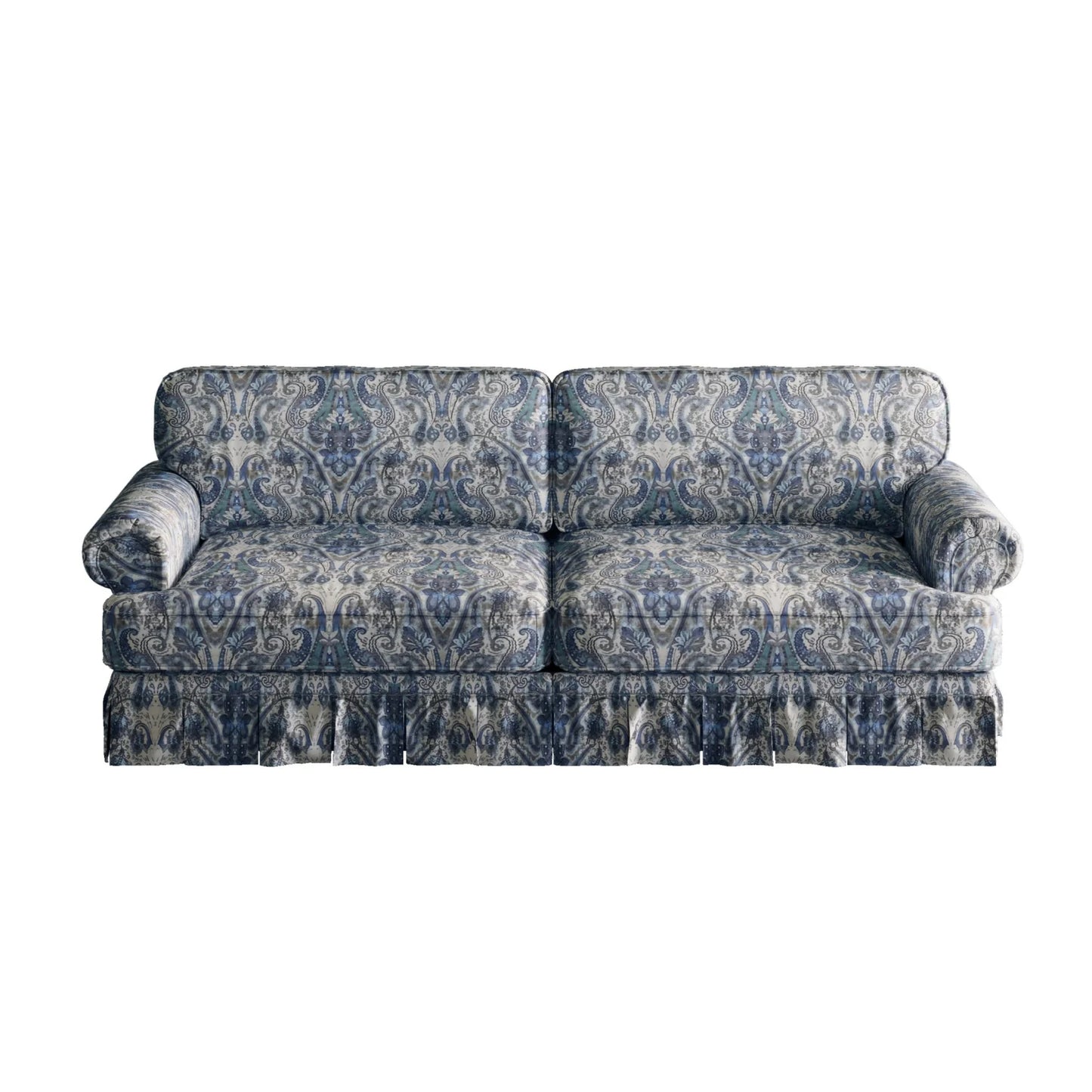 Luxury Oxford Floral Fabric Sofa Modern Italian Style for Villa