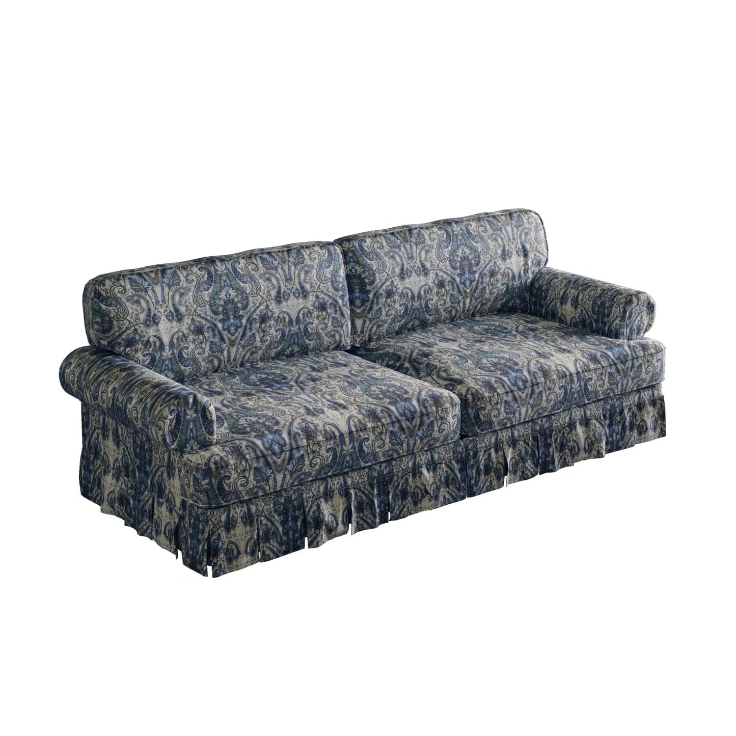 Luxury Oxford Floral Fabric Sofa Modern Italian Style for Villa