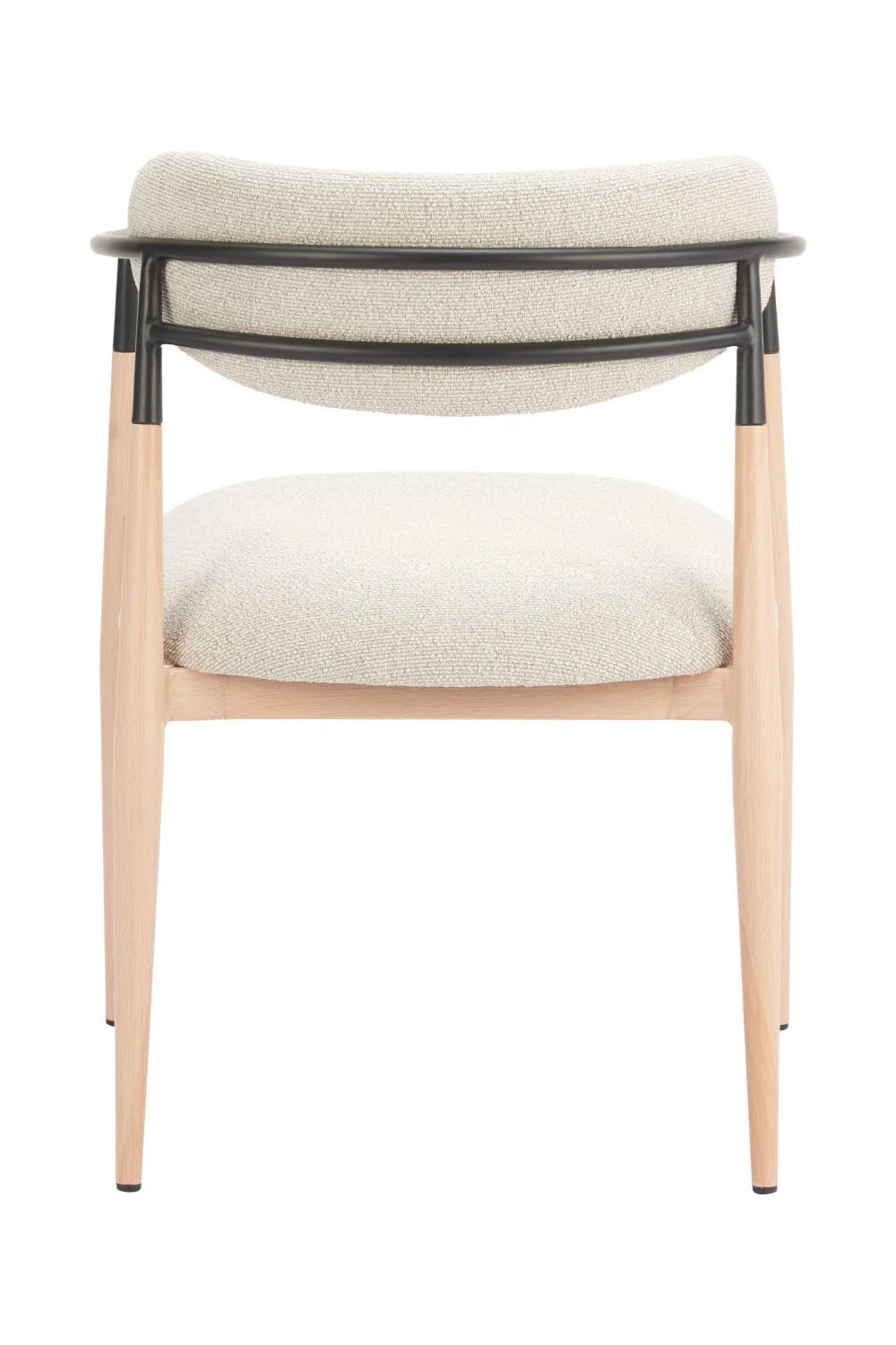 Luxury Oyster Gray Fabric Modern Dining Chair European Style for Villa