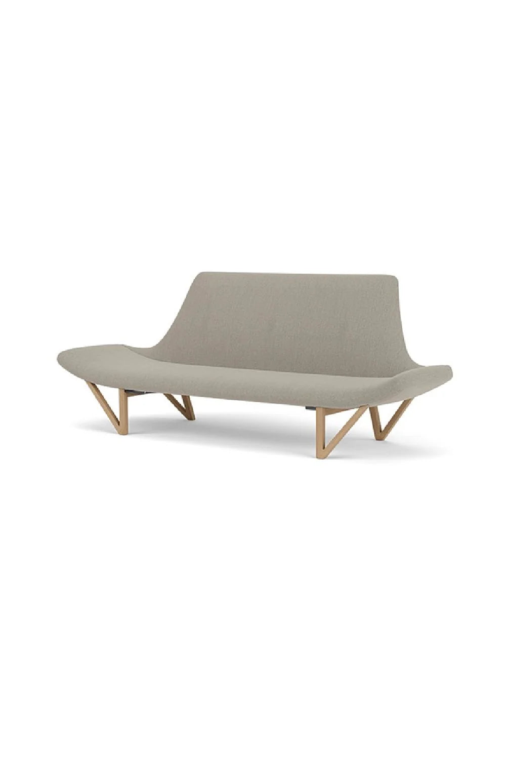 Luxury Pagode Wooden V-Leg Sofa Modern Italian Style for Villa