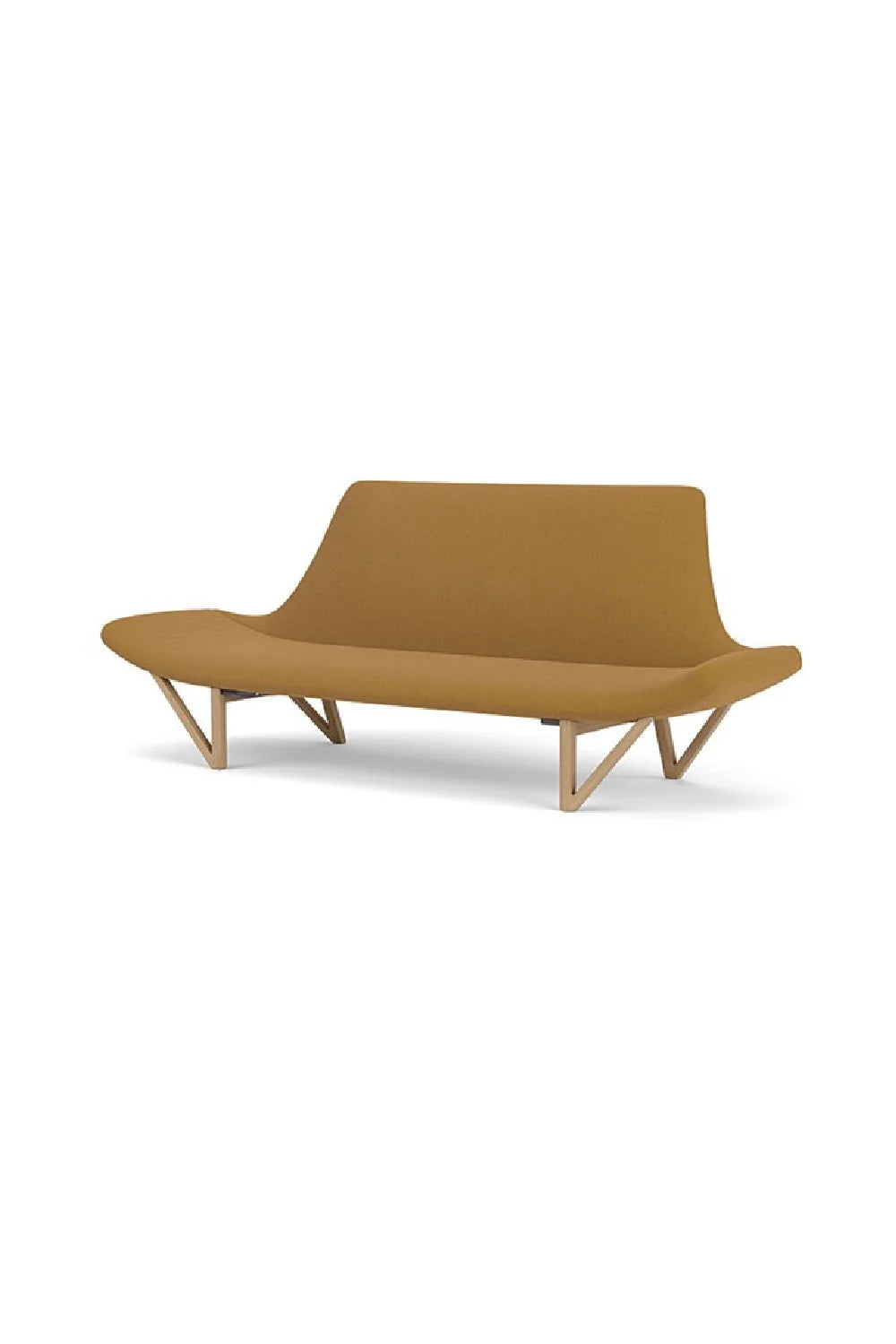 Luxury Pagode Wooden V-Leg Sofa Modern Italian Style for Villa