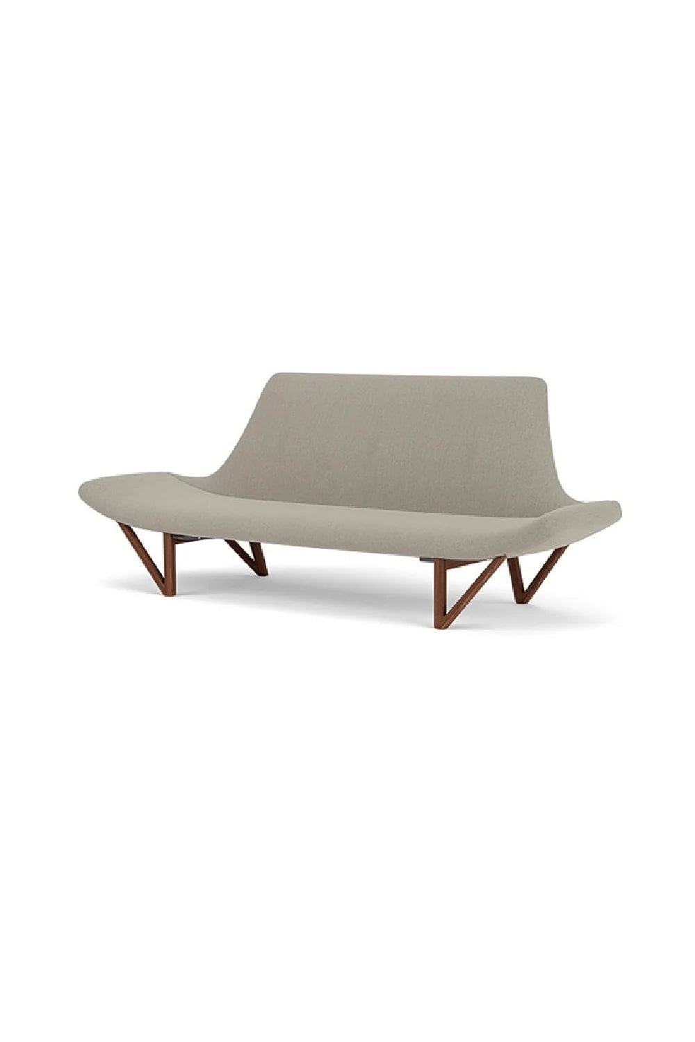 Luxury Pagode Wooden V-Leg Sofa Modern Italian Style for Villa