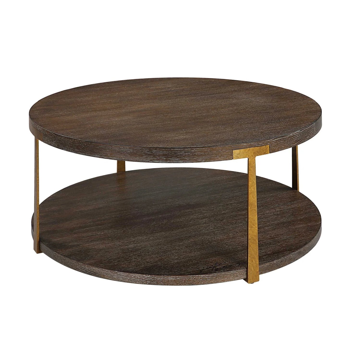 Luxury Palisade Oak Coffee Table Modern Italian Style for Villa
