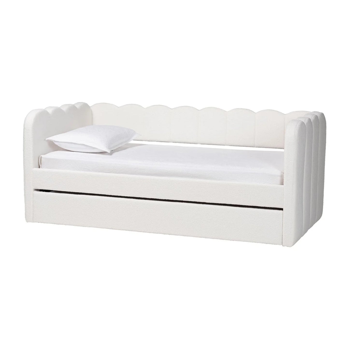 Luxury Palmer Fabric Panel Bed Modern Italian Style for Villa