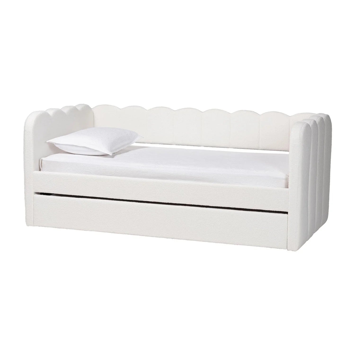 Luxury Palmer Fabric Panel Bed Modern Italian Style for Villa