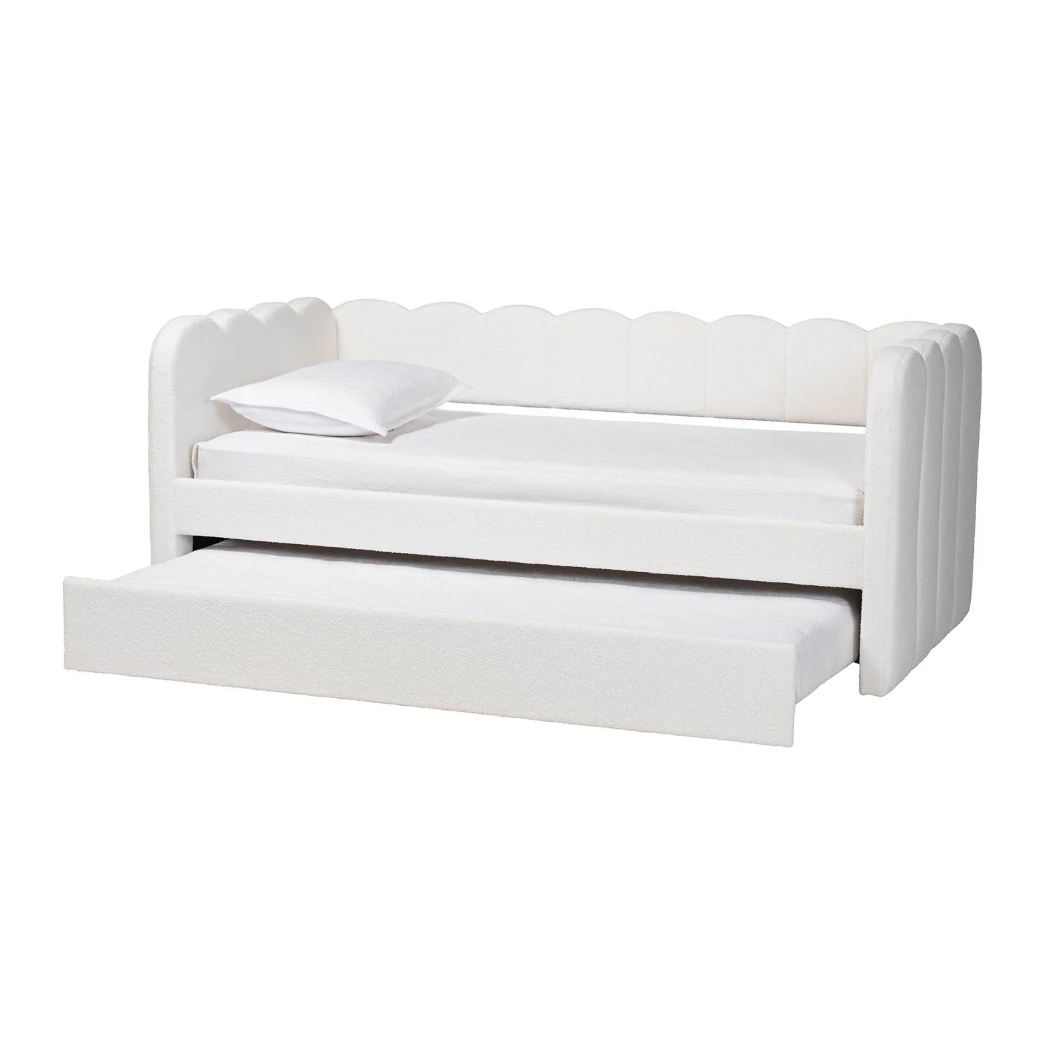 Luxury Palmer Fabric Panel Bed Modern Italian Style for Villa