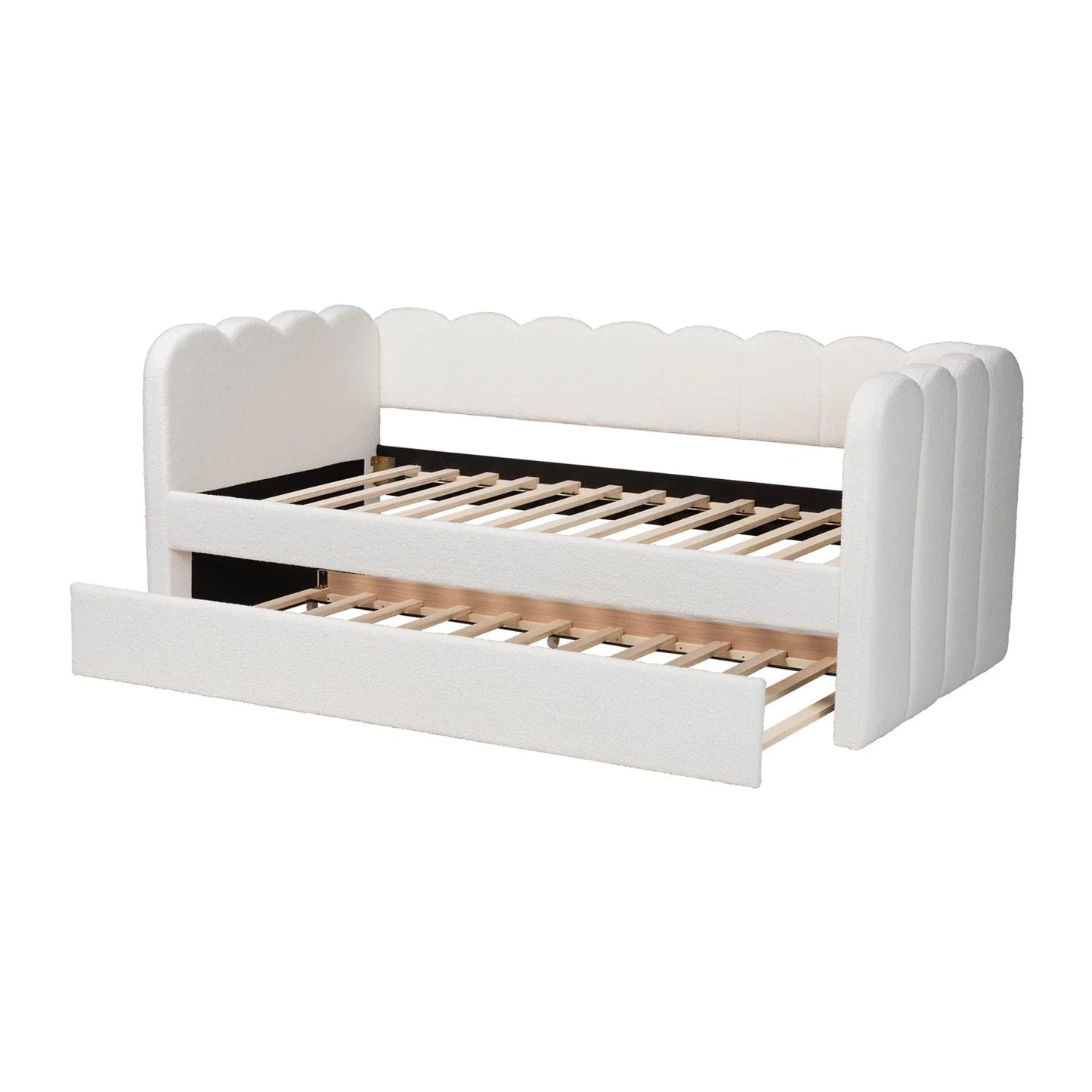 Luxury Palmer Fabric Panel Bed Modern Italian Style for Villa