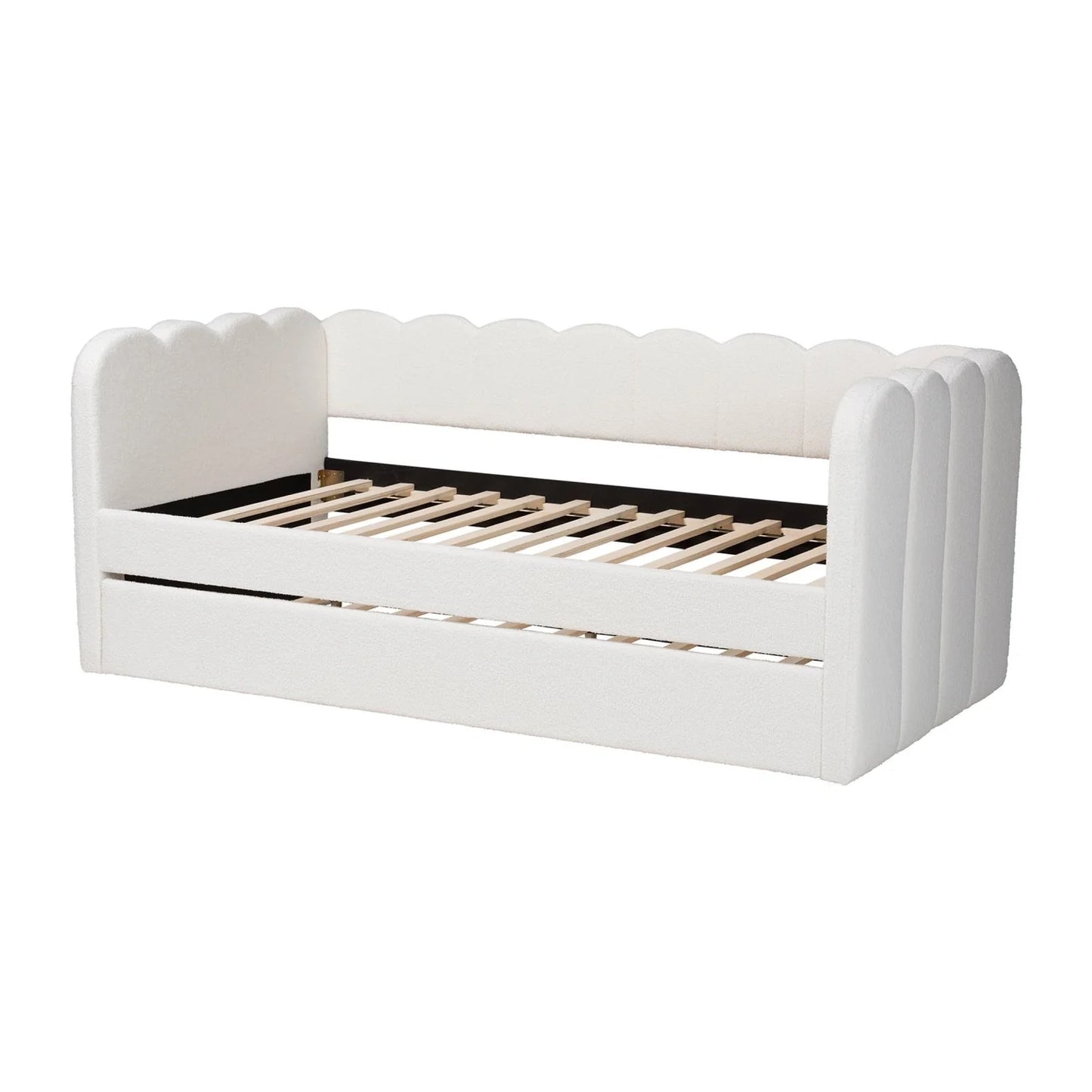 Luxury Palmer Fabric Panel Bed Modern Italian Style for Villa