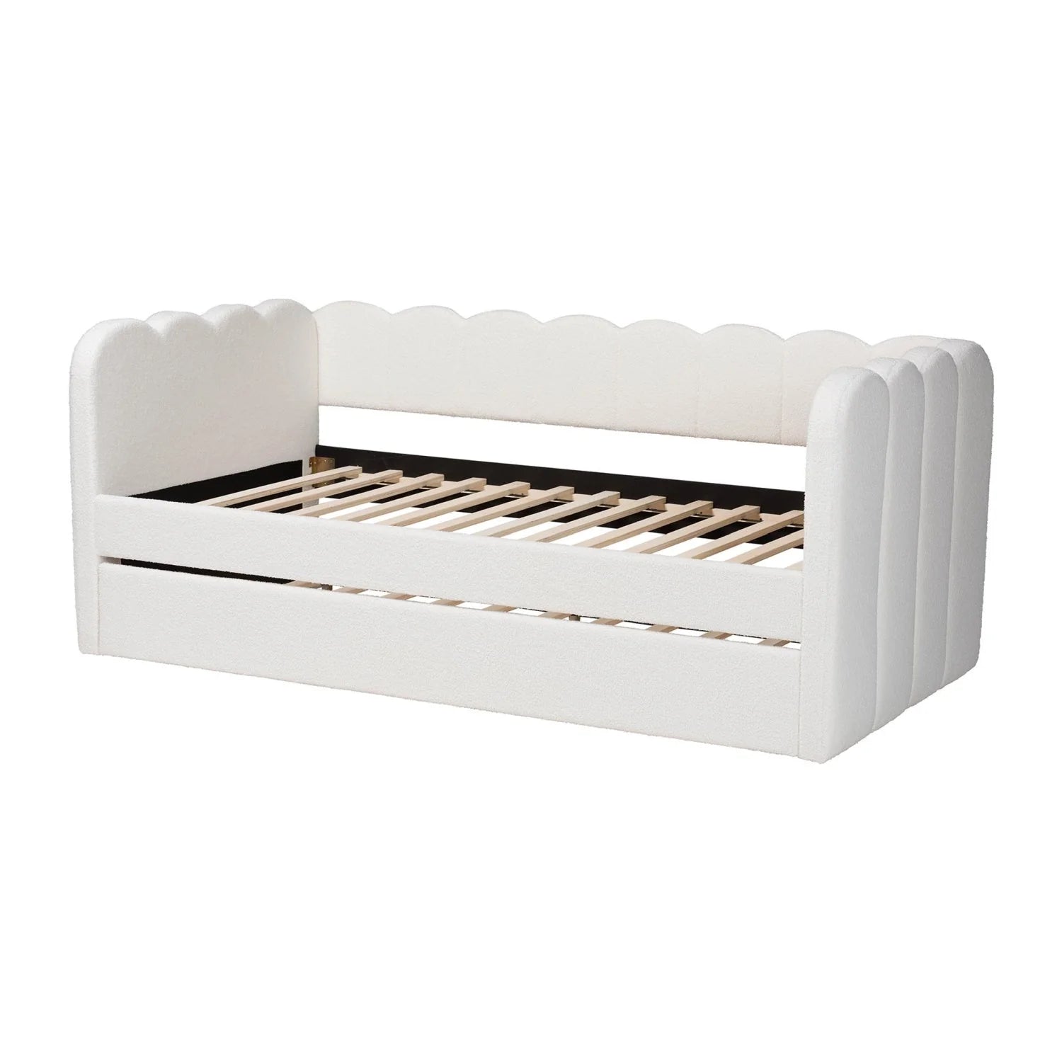 Luxury Palmer Fabric Panel Bed Modern Italian Style for Villa