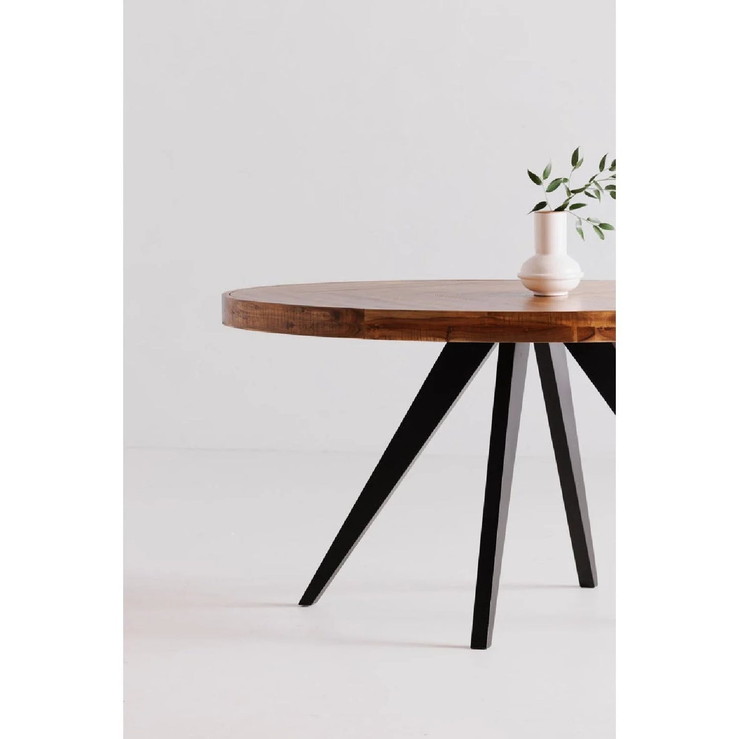 Luxury Parq Parquet Wooden Dining Table Modern Italian Style for Villa