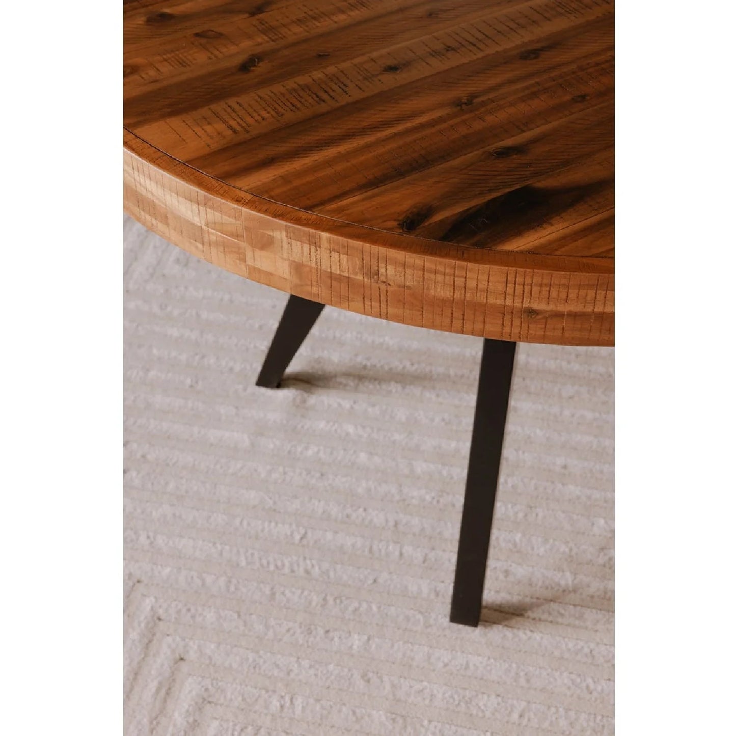 Luxury Parq Parquet Wooden Dining Table Modern Italian Style for Villa