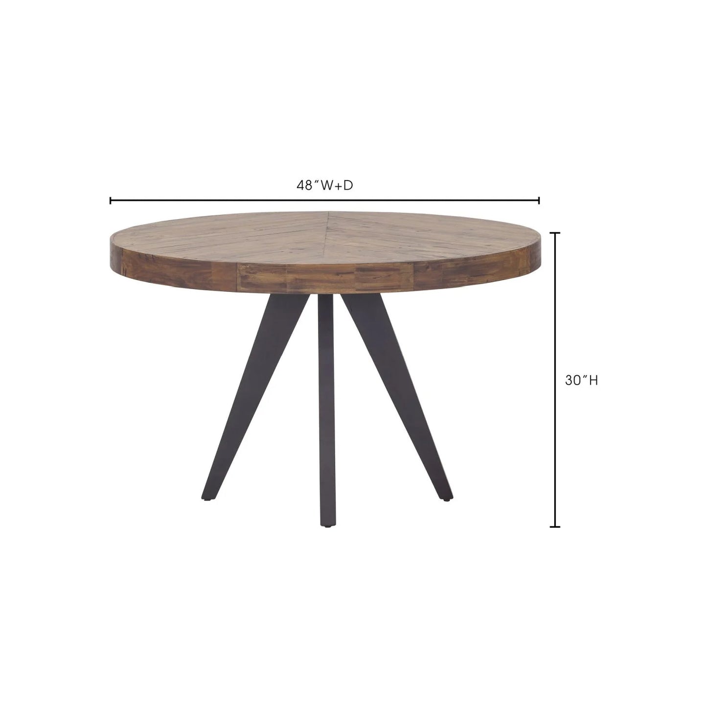 Luxury Parq Parquet Wooden Dining Table Modern Italian Style for Villa