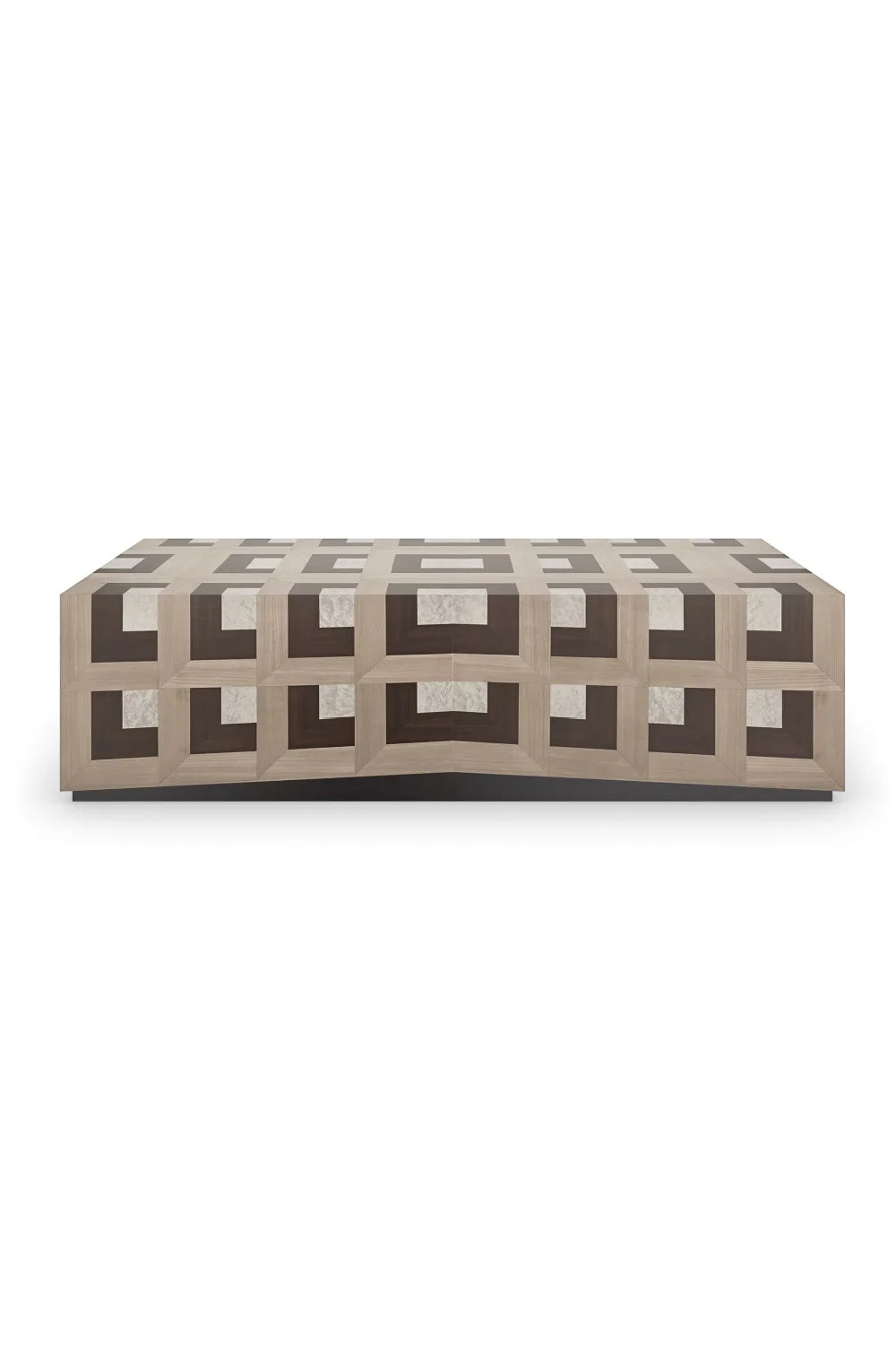 Luxury Parquet Rectangular Coffee Table Modern Italian Style for Villa