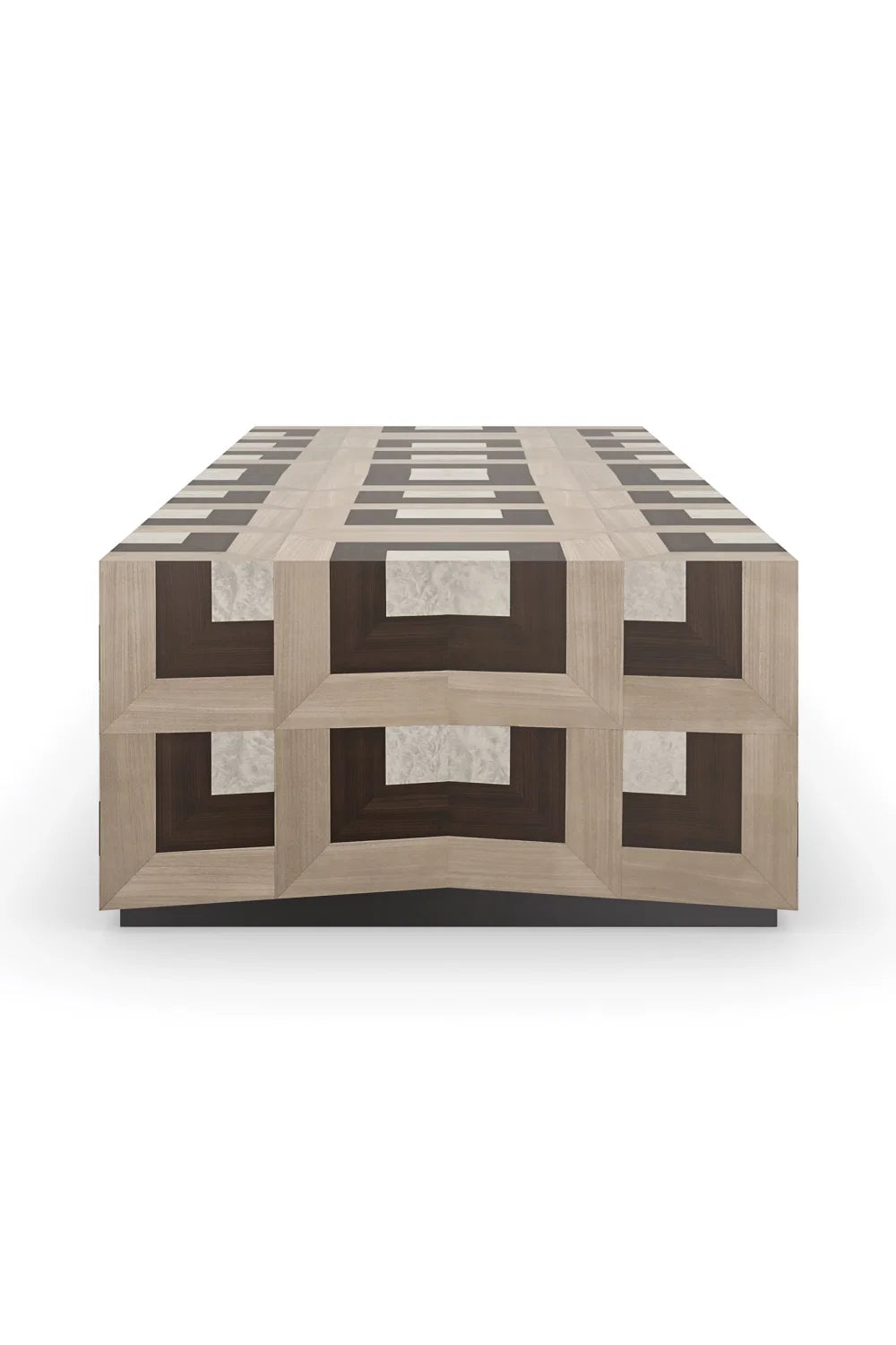 Luxury Parquet Rectangular Coffee Table Modern Italian Style for Villa