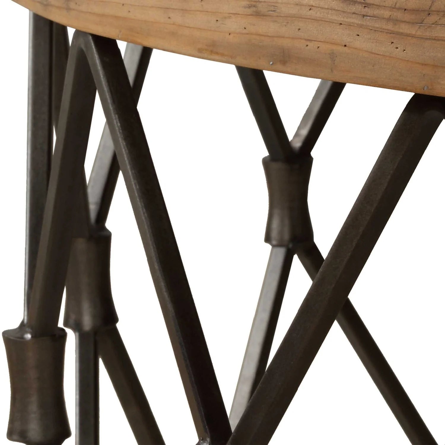 Luxury Parquet Wood Round Coffee Table Modern Italian Style for Villa