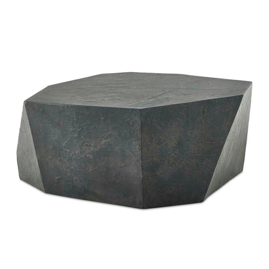 Luxury Parra Faceted Concrete Coffee Table Modern Italian Style for Villa