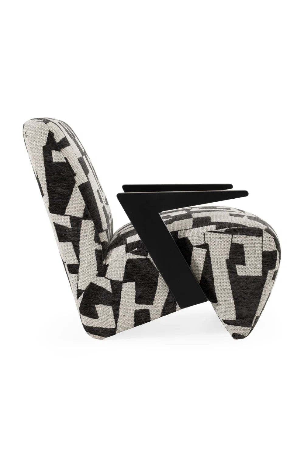 Luxury Patterned Upholstered Accent Chair European Style for Villa