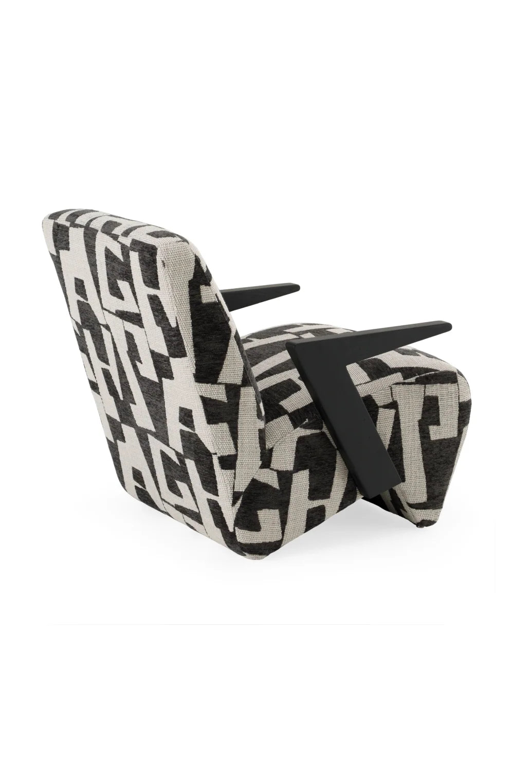 Luxury Patterned Upholstered Accent Chair European Style for Villa