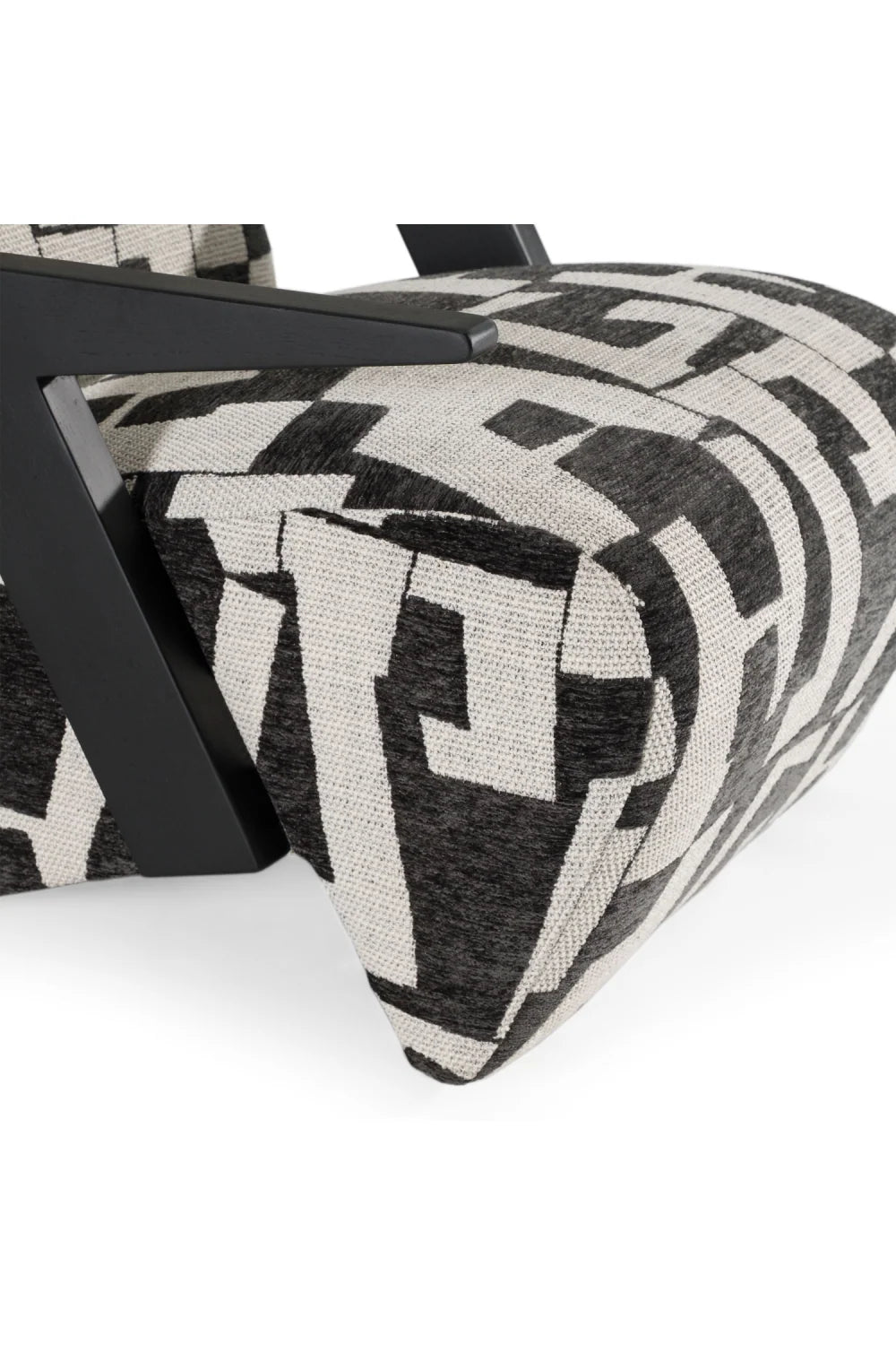 Luxury Patterned Upholstered Accent Chair European Style for Villa