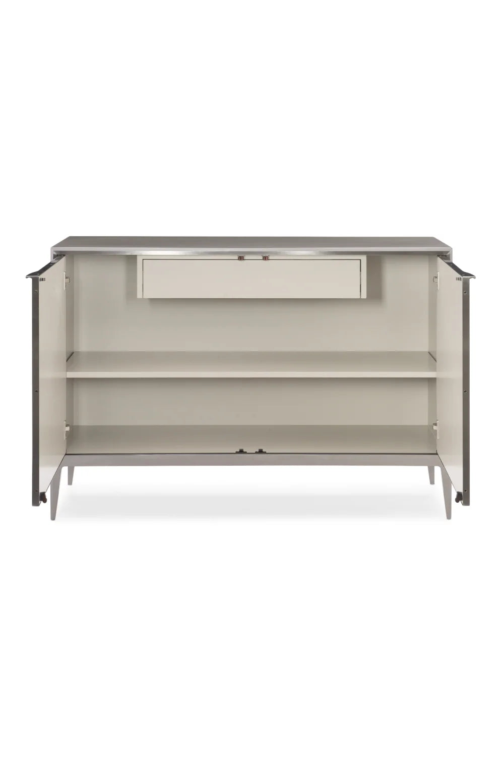Luxury Patterned White Agate Sideboard European Style for Villa