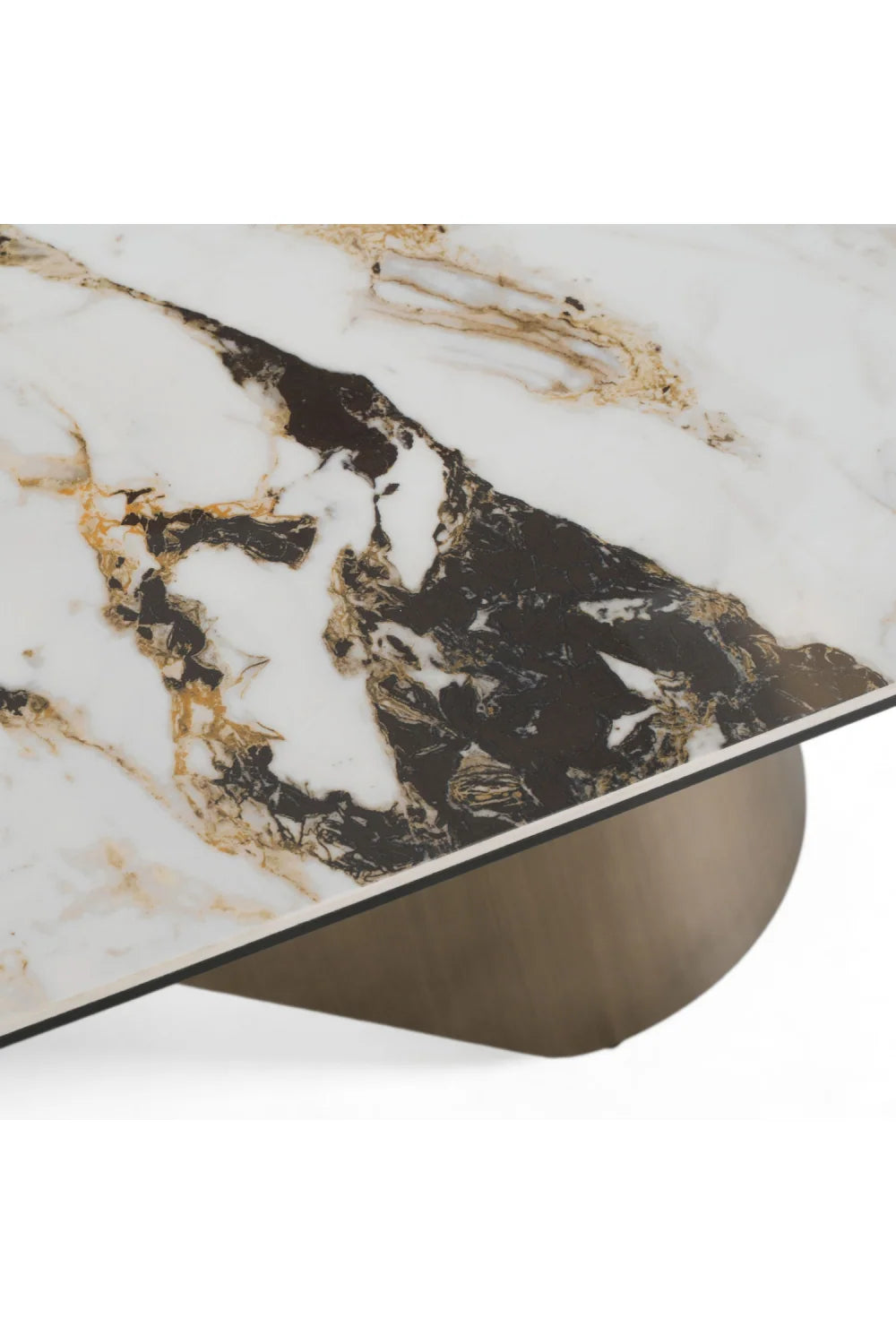 Luxury Paulsen Ceramic Top Dining Table Modern Italian Style for Villa