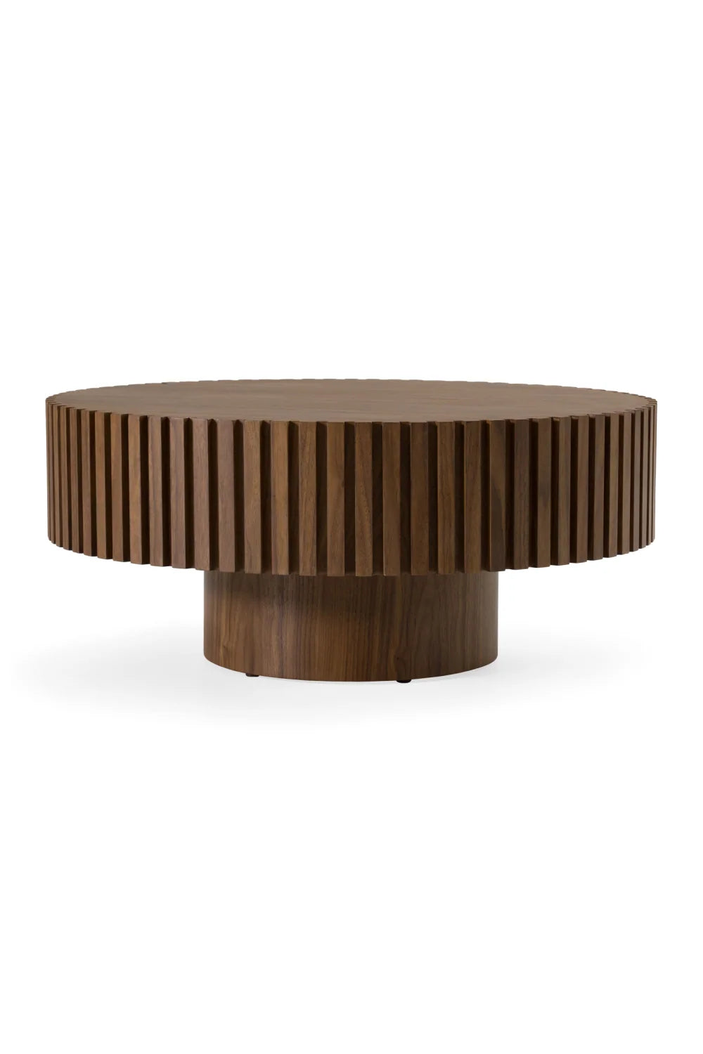 Luxury Pierre Ribbed Round Coffee Table Modern Italian Style for Villa