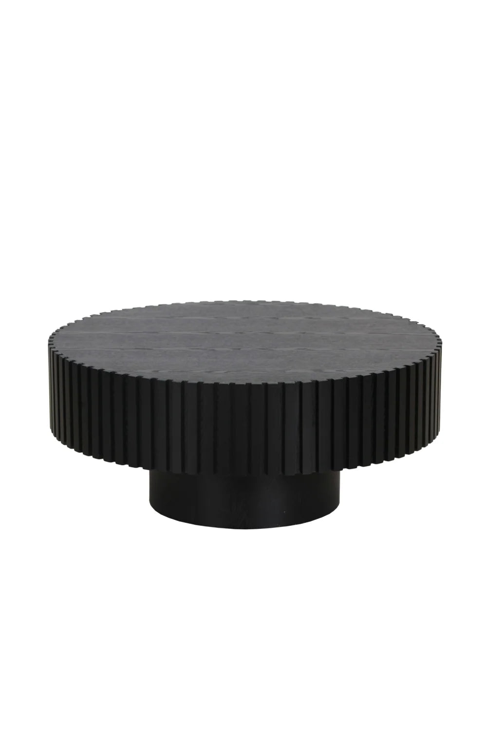 Luxury Pierre Ribbed Round Coffee Table Modern Italian Style for Villa