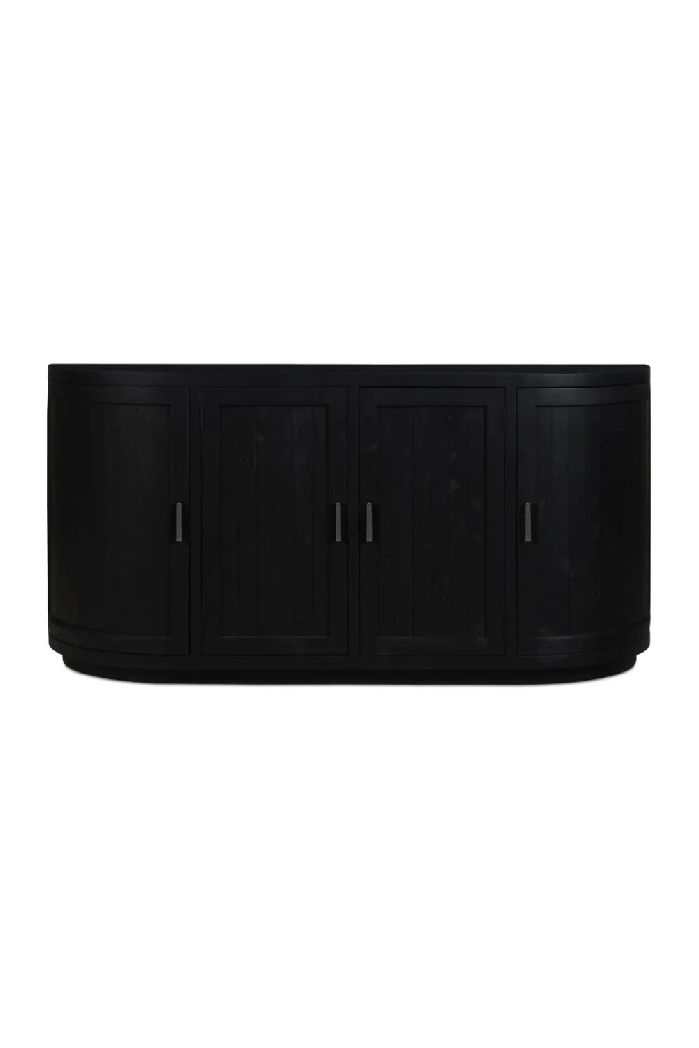 Luxury Pine Wood 4-Door Sideboard European Style for Villa