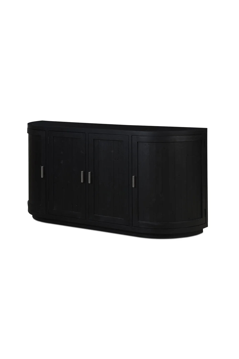 Luxury Pine Wood 4-Door Sideboard European Style for Villa