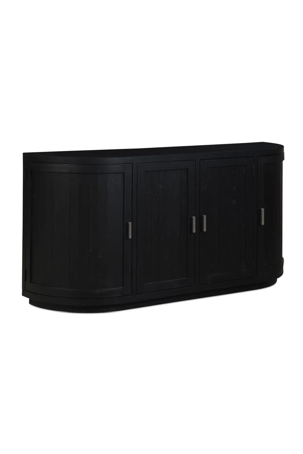 Luxury Pine Wood 4-Door Sideboard European Style for Villa