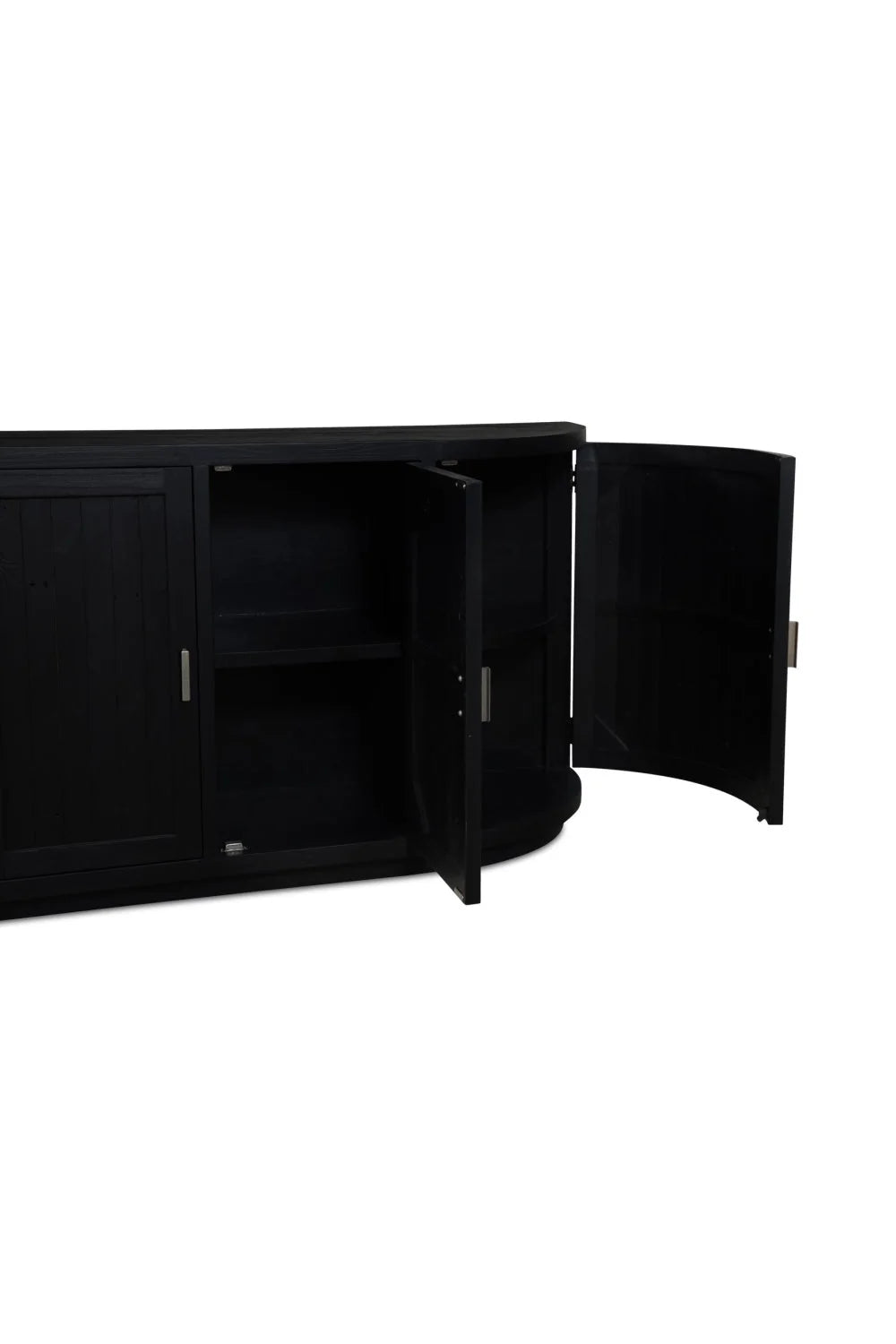 Luxury Pine Wood 4-Door Sideboard European Style for Villa
