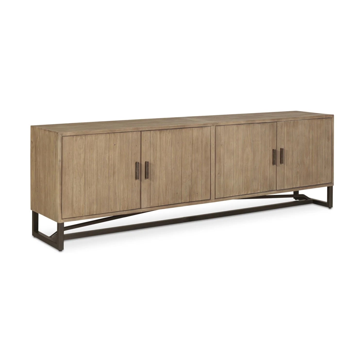 Luxury Pine Wood Media Unit Modern Italian Style for Villa