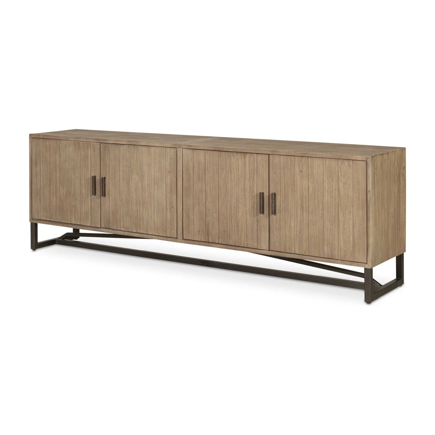Luxury Pine Wood Media Unit Modern Italian Style for Villa