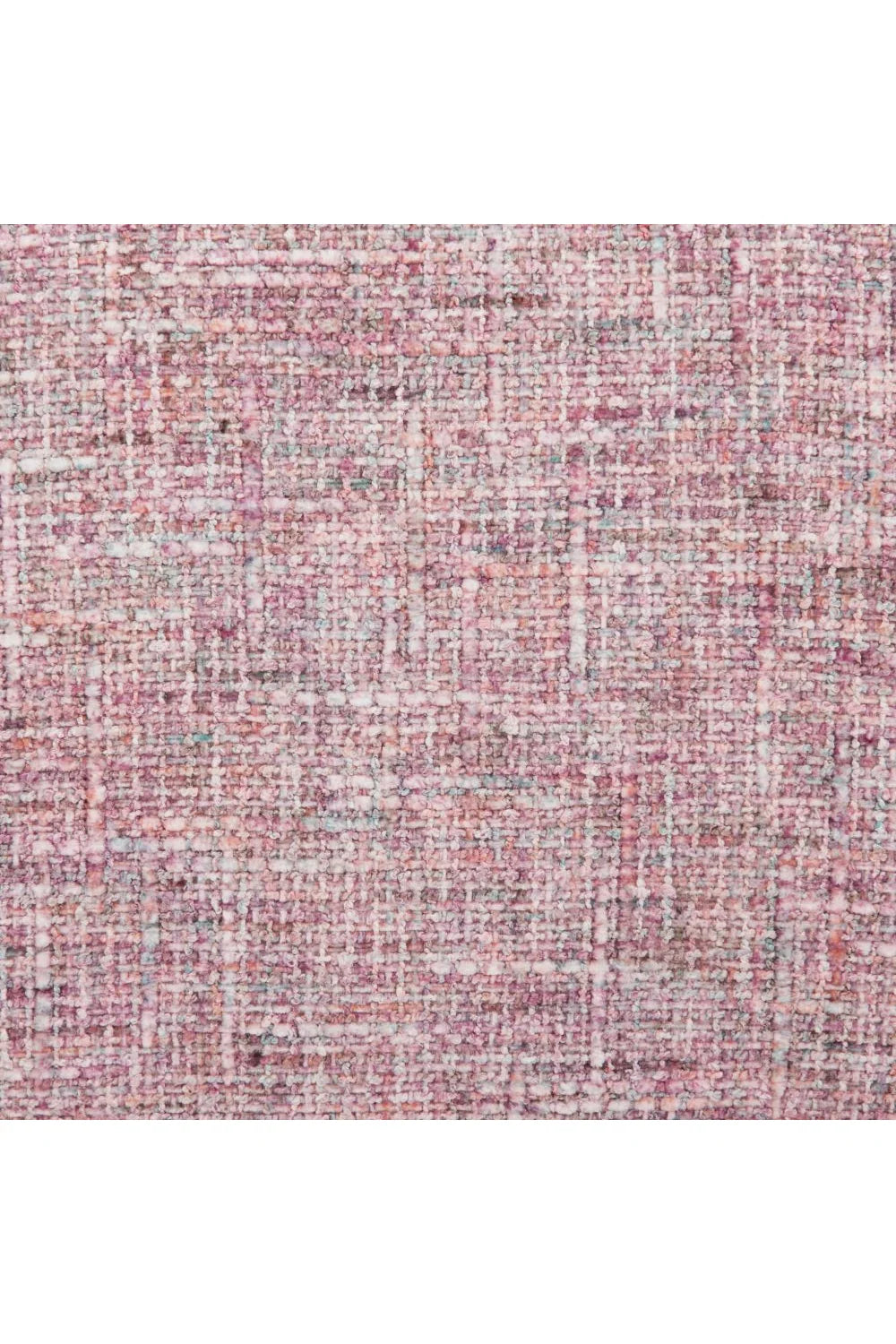Luxury Pink Tweed Swivel Chair European Style for Villa