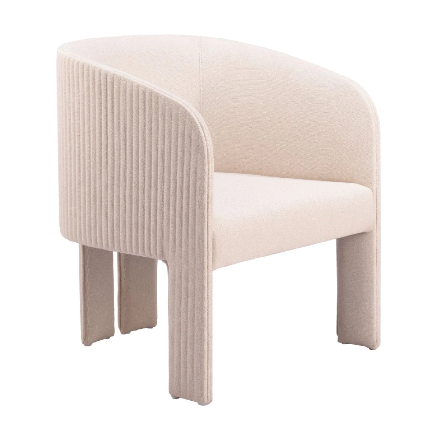 Luxury Poly Linen Lounge Chair Modern Italian Style for Villa
