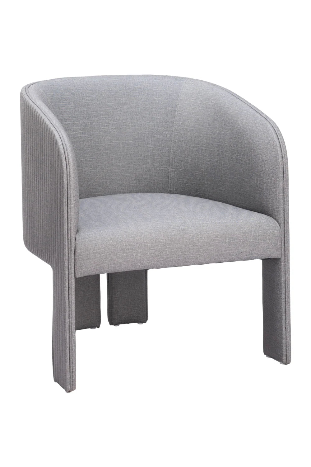 Luxury Poly Linen Lounge Chair Modern Italian Style for Villa