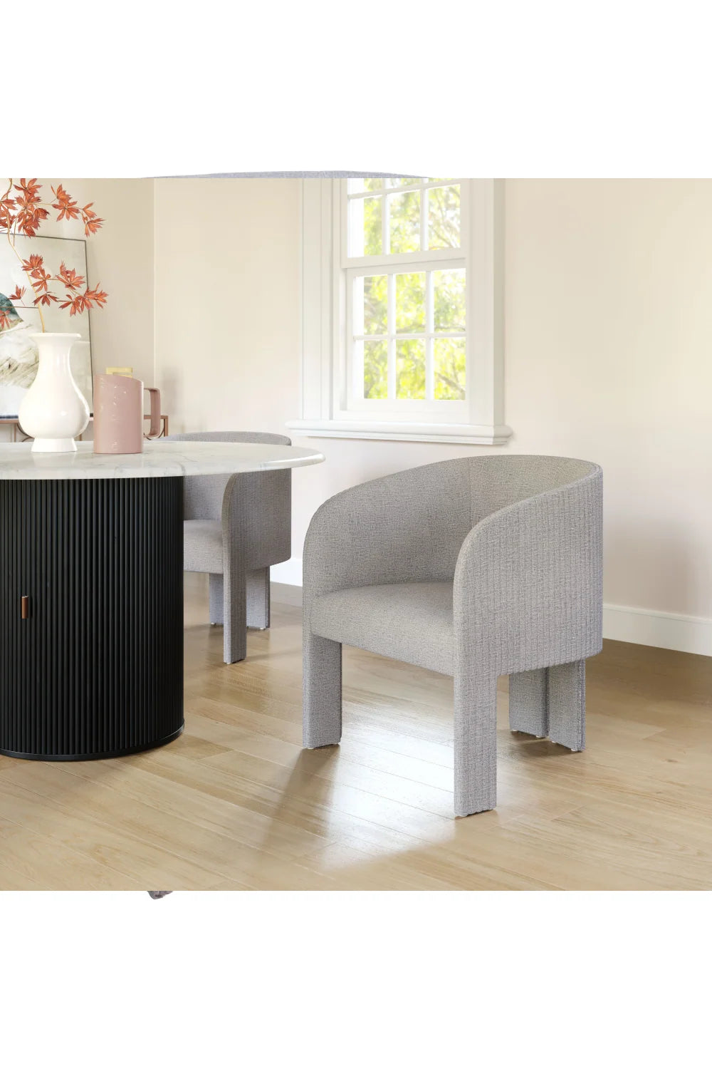 Luxury Poly Linen Lounge Chair Modern Italian Style for Villa