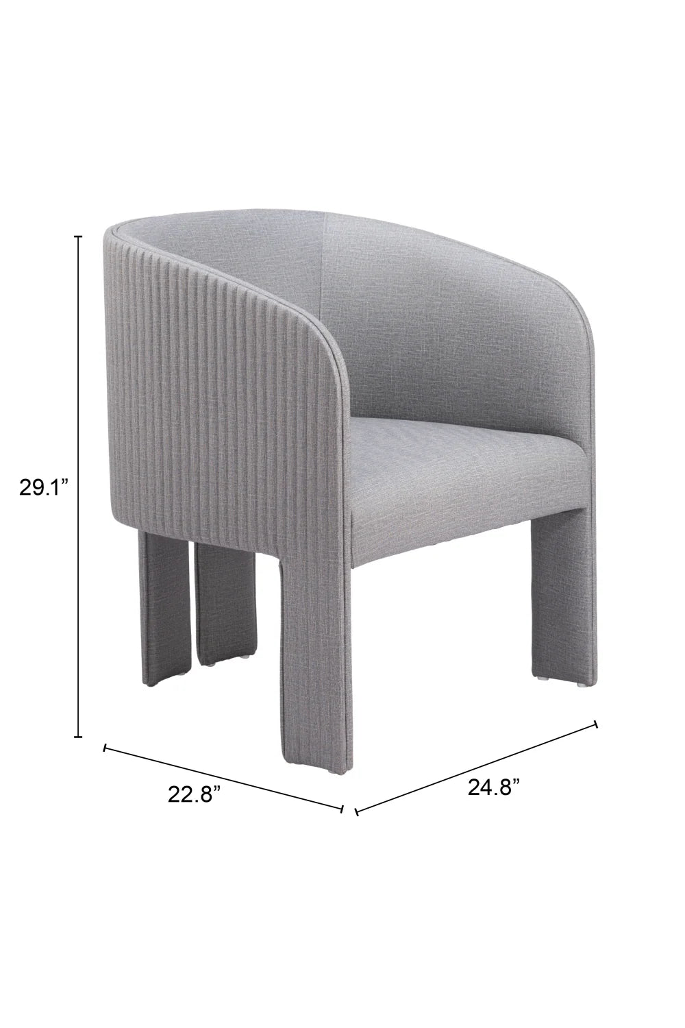Luxury Poly Linen Lounge Chair Modern Italian Style for Villa