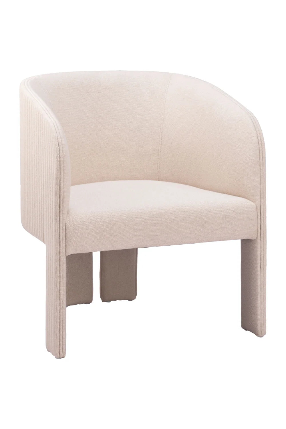 Luxury Poly Linen Lounge Chair Modern Italian Style for Villa