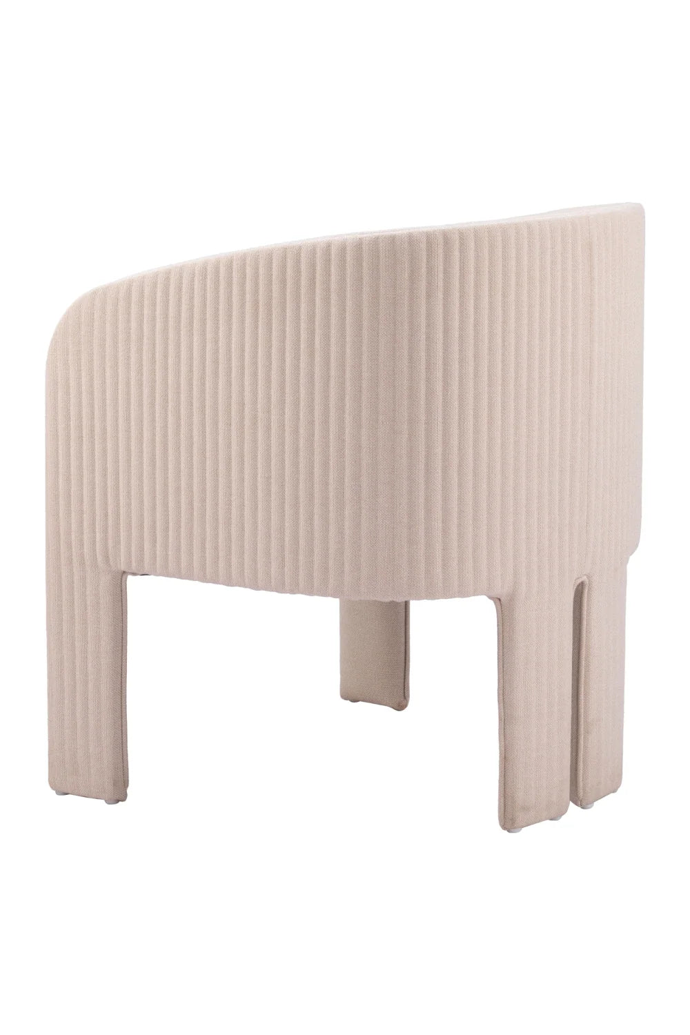Luxury Poly Linen Lounge Chair Modern Italian Style for Villa